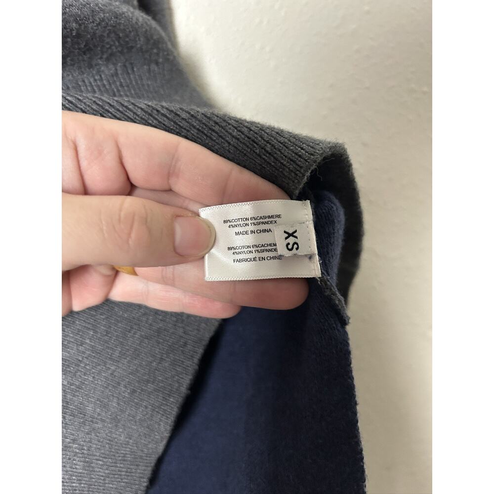Proenza Schouler White Label Gray Cleo Oversized Hooded Sweatshirt Sz XS - Picture 4 of 6